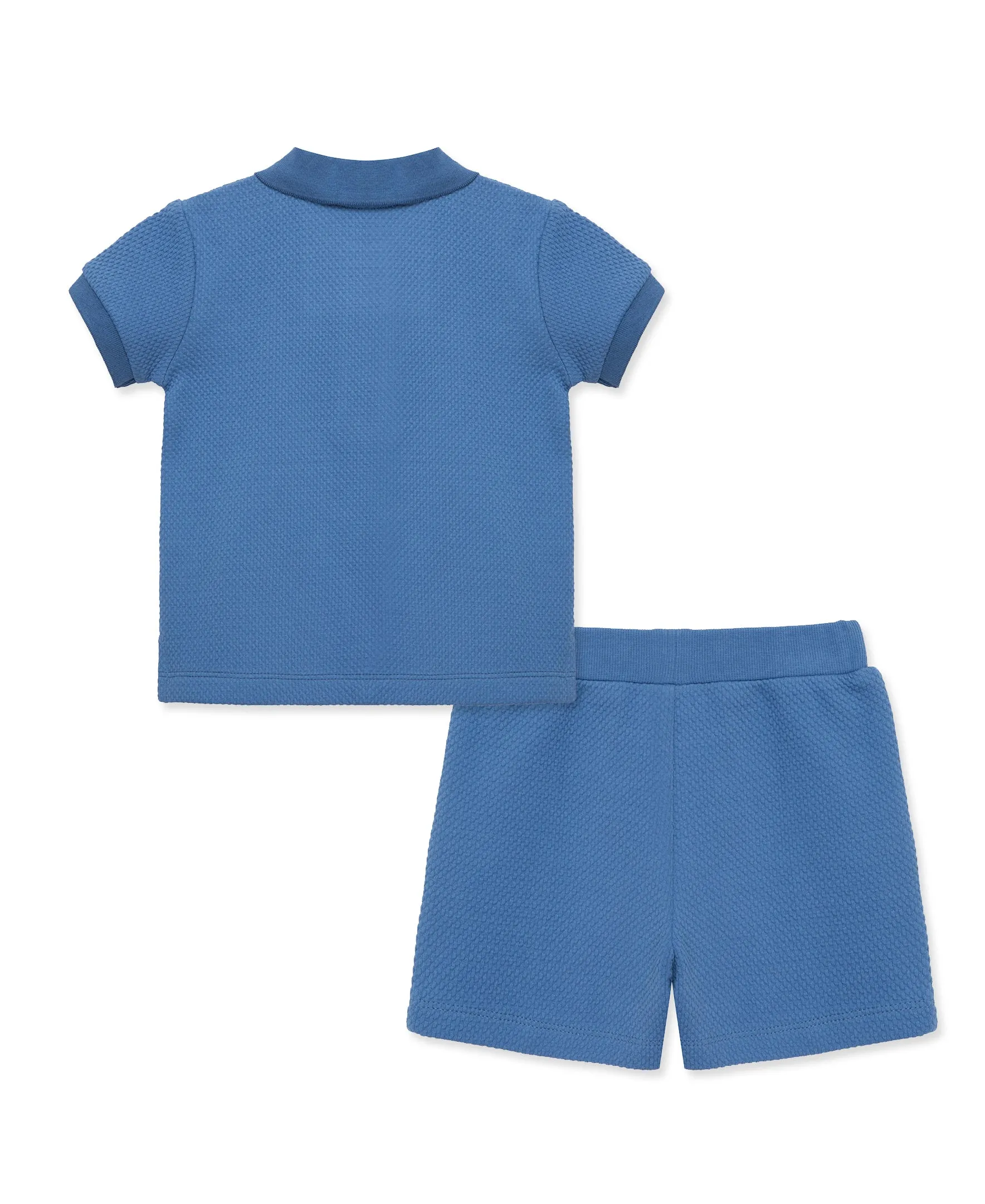 Blue Polo 2-Piece Short Set (12M-24M)