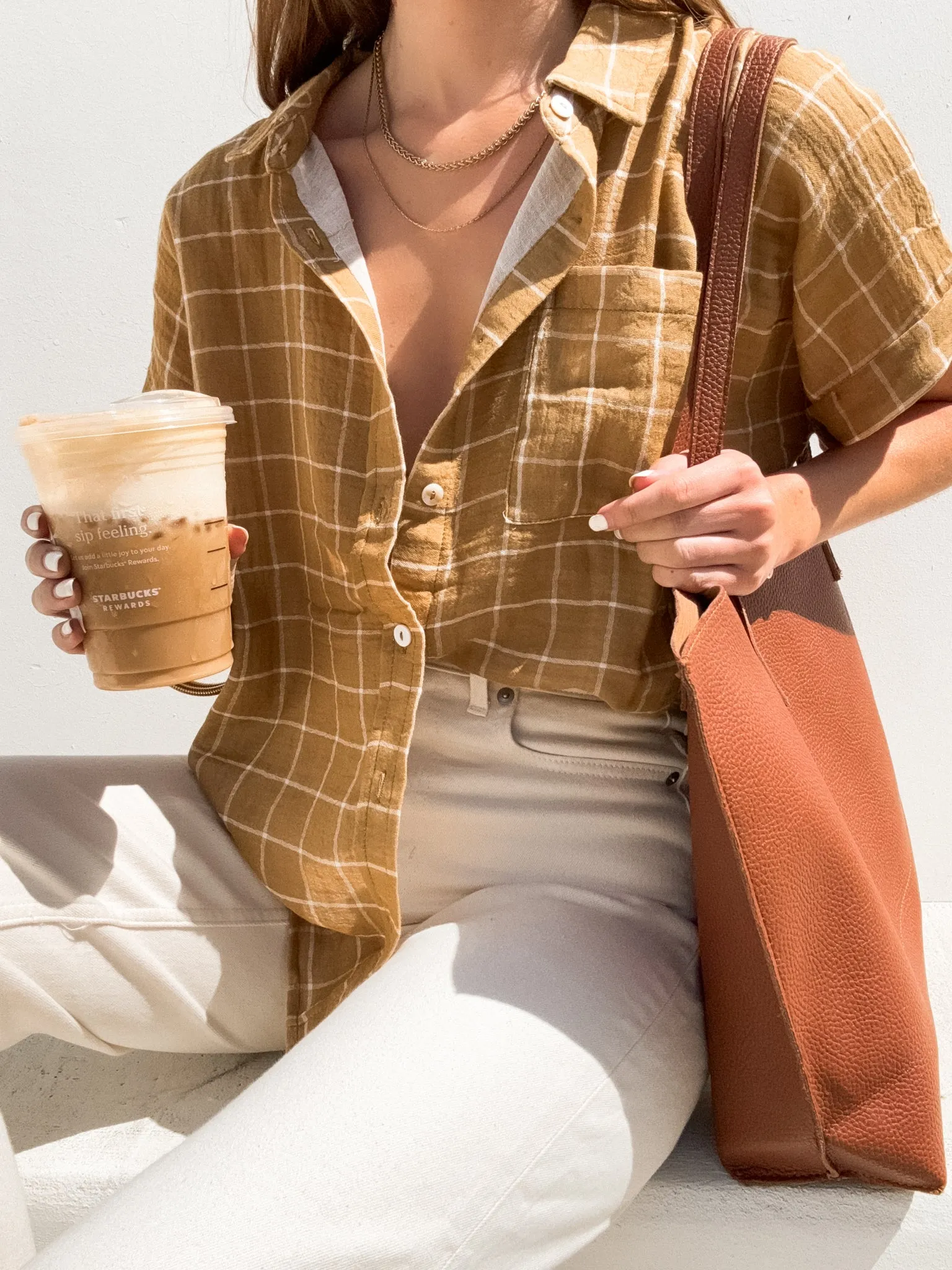 Butterscotch Button Up
