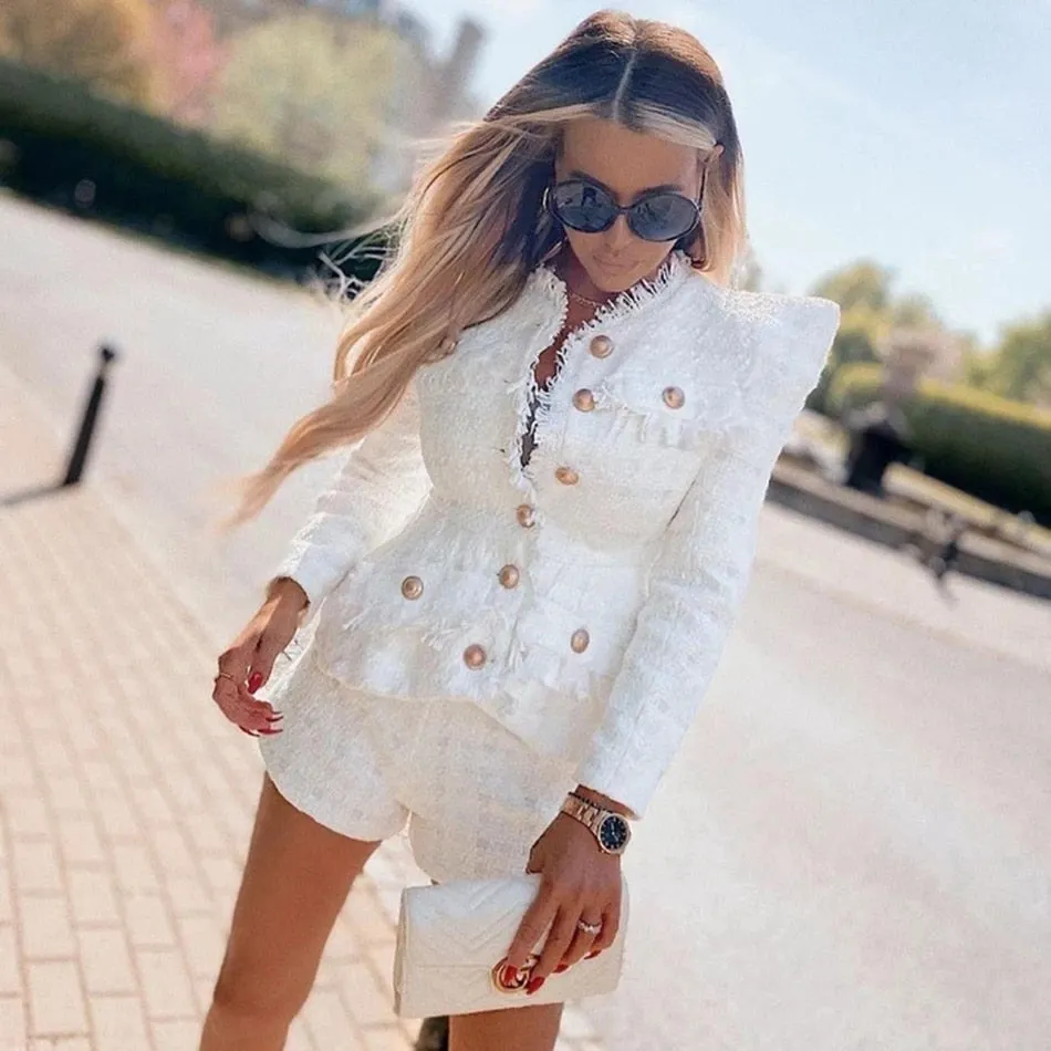 Jackey Blazer Jacket Short Set