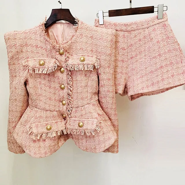 Jackey Blazer Jacket Short Set