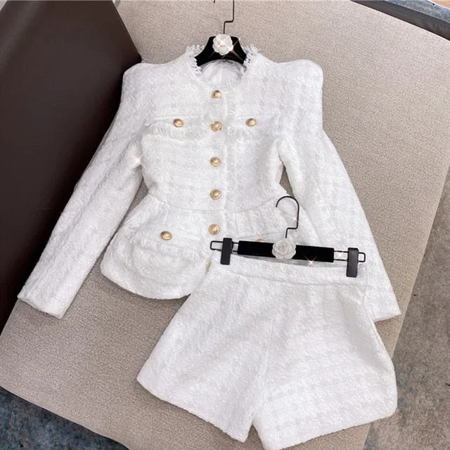 Jackey Blazer Jacket Short Set