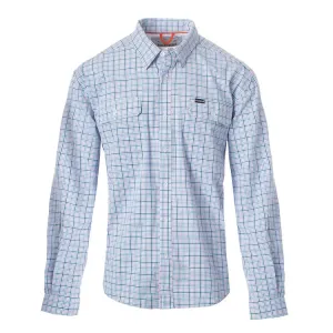 Long Sleeve Sportsman Button Down- Pink and Blue