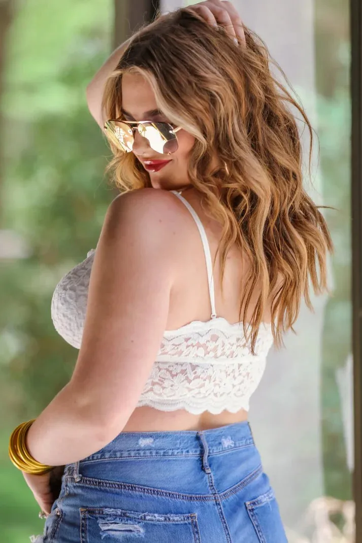 Mia Lace Bralette (Ivory)