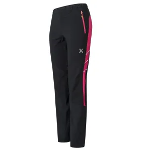 MONTURA PANTALONI LUNGHI DONNA MOUNTAIN FAST PANTS WOMAN (NERO / ROSA SUGAR)