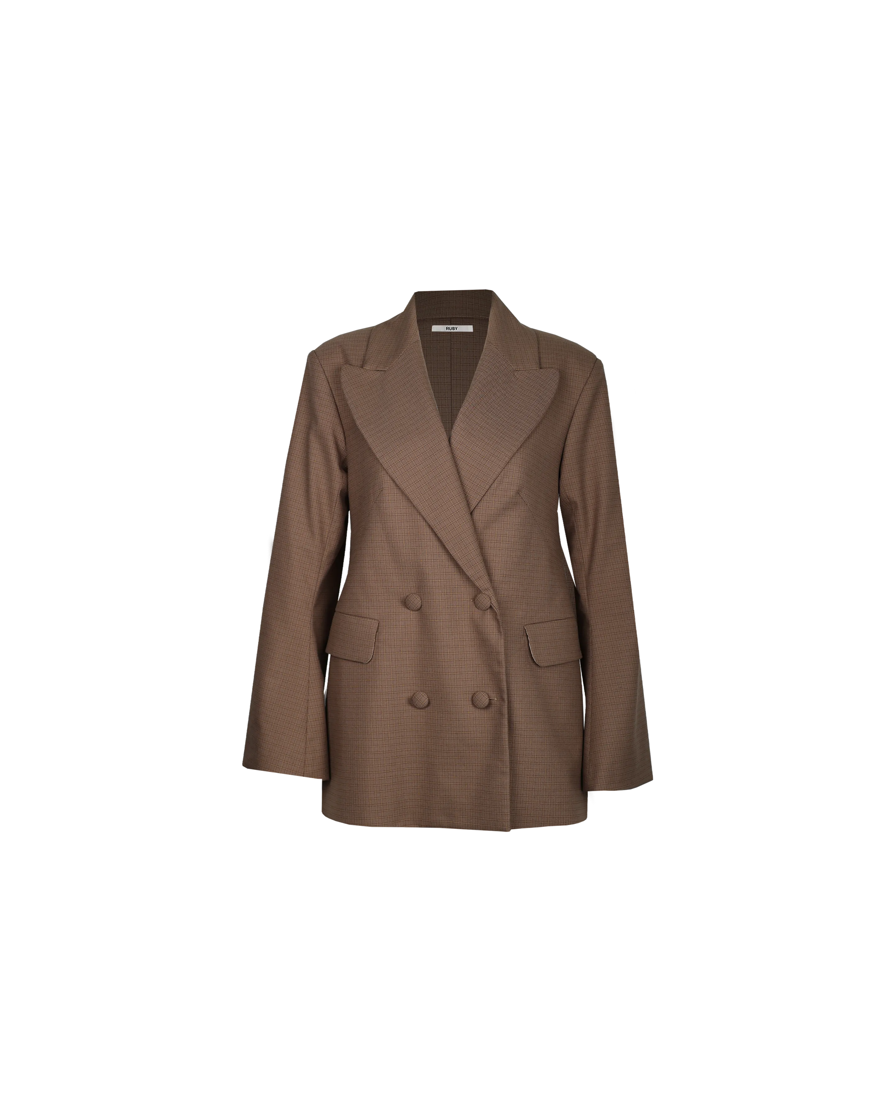 NORTH BLAZER BROWN CHECK