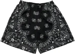 RF Mesh Bandana Shorts - Black