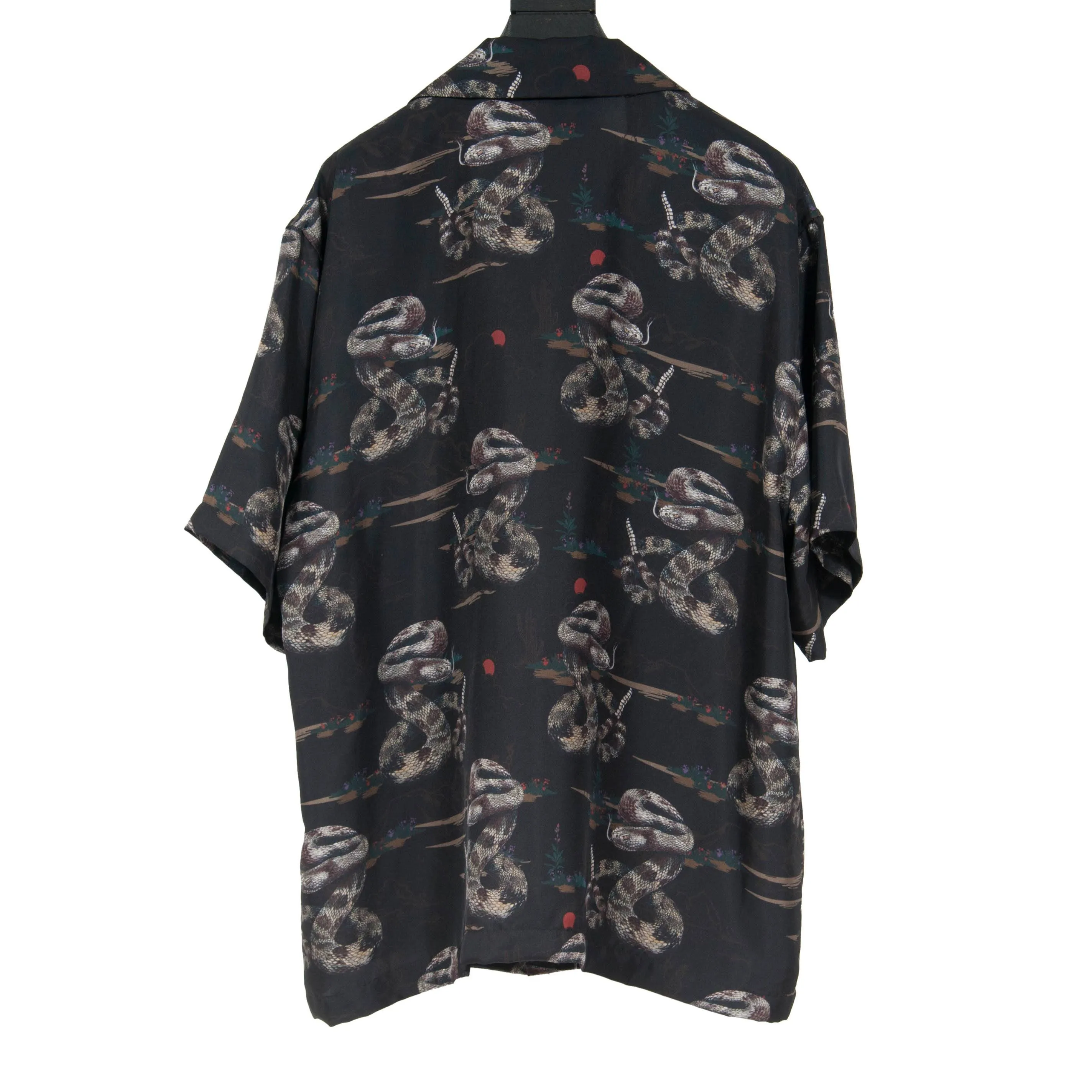 Snake Print Silk Shirt