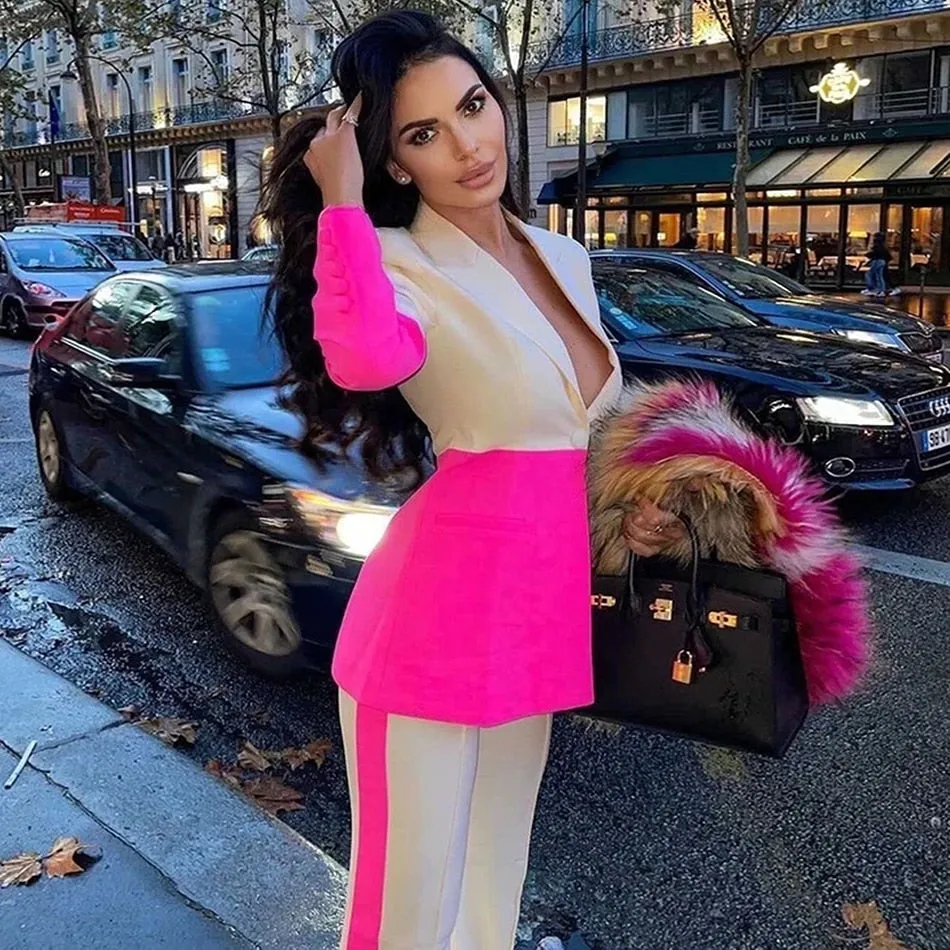 Sophisticated Blazer Pants Set
