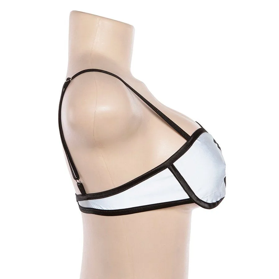 Women's Sleeveless Ruched Slim Crop Top